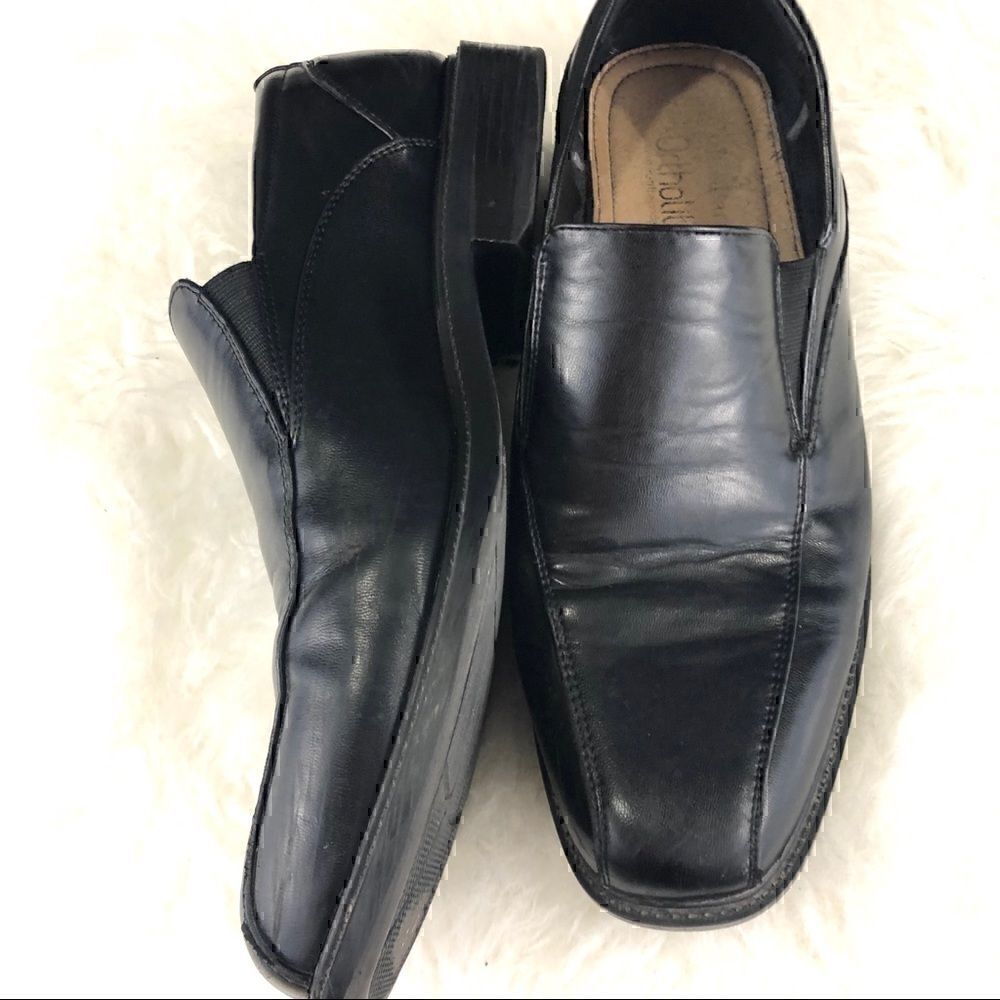 Ortholite black loafers 10.5 